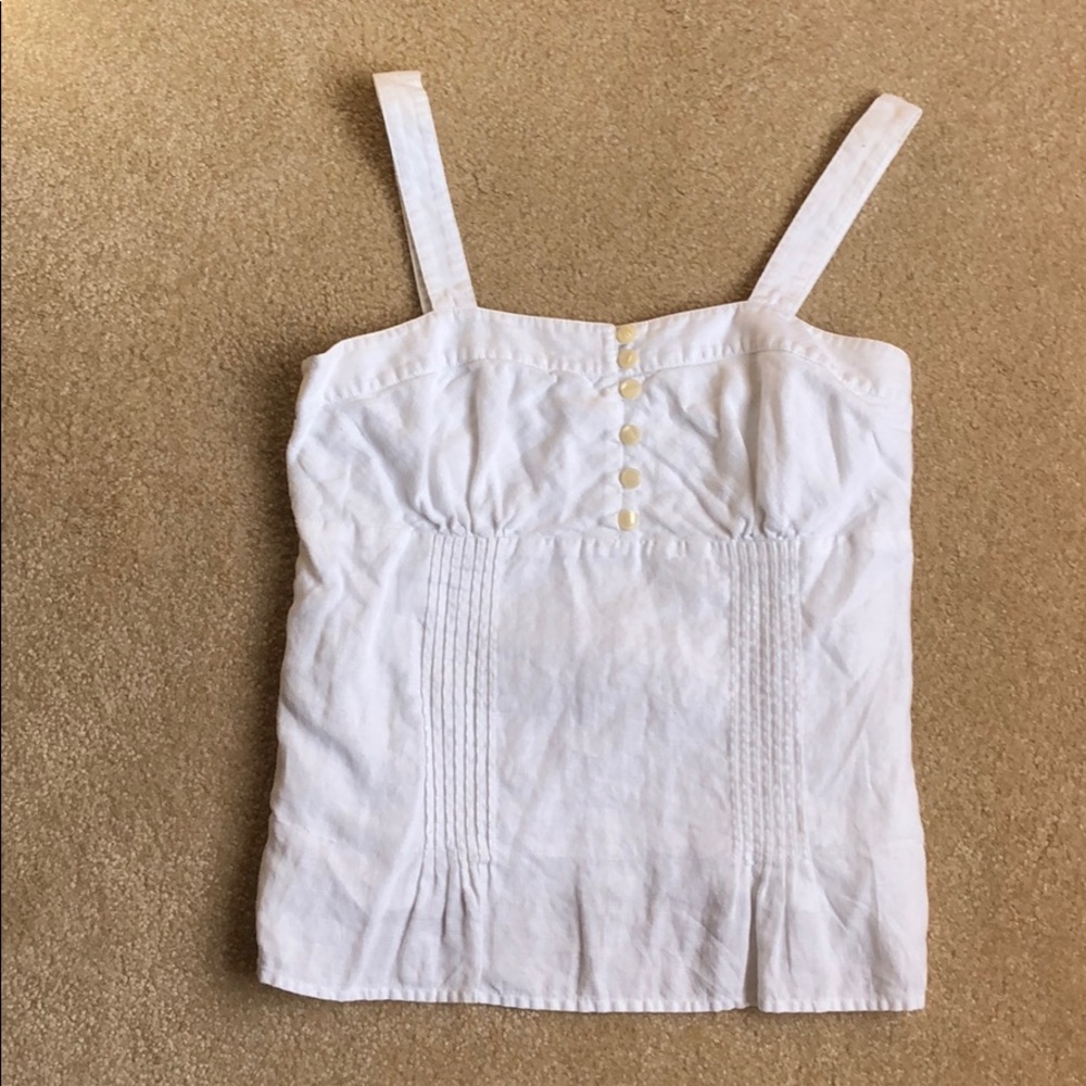 White Ann Taylor Loft Tank